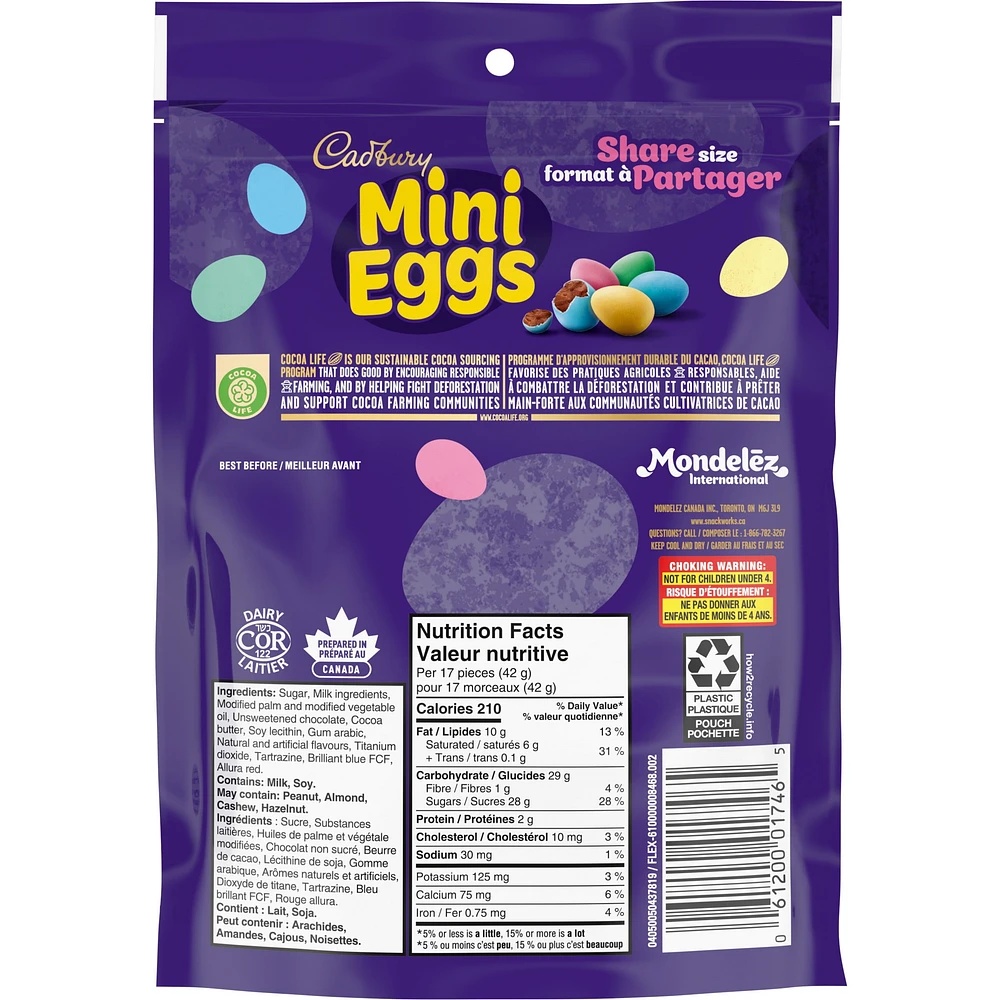 Cadbury Mini Eggs, Chocolatey Candy Eggs, 380 g