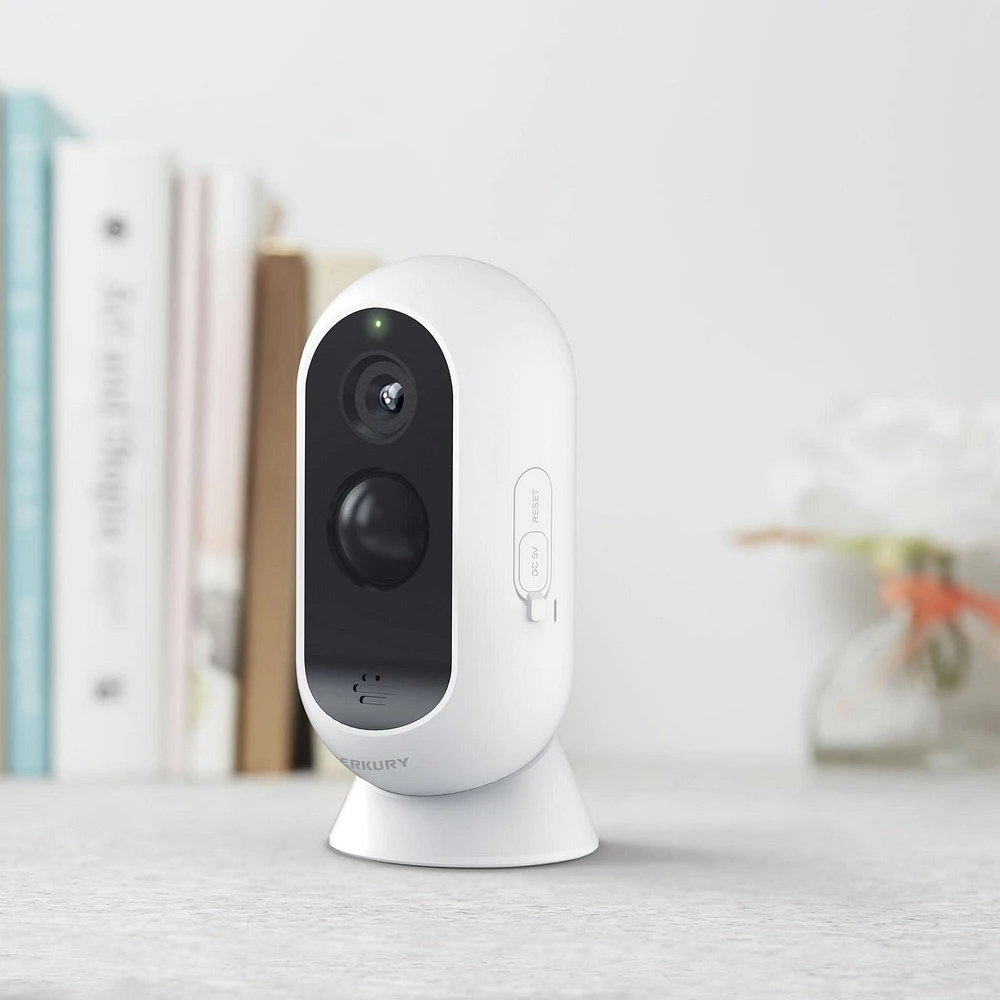 Merkury Innovations Smart Wi-Fi  Wire-Free Camera, Smart Wi-Fi Wire-Free Camera