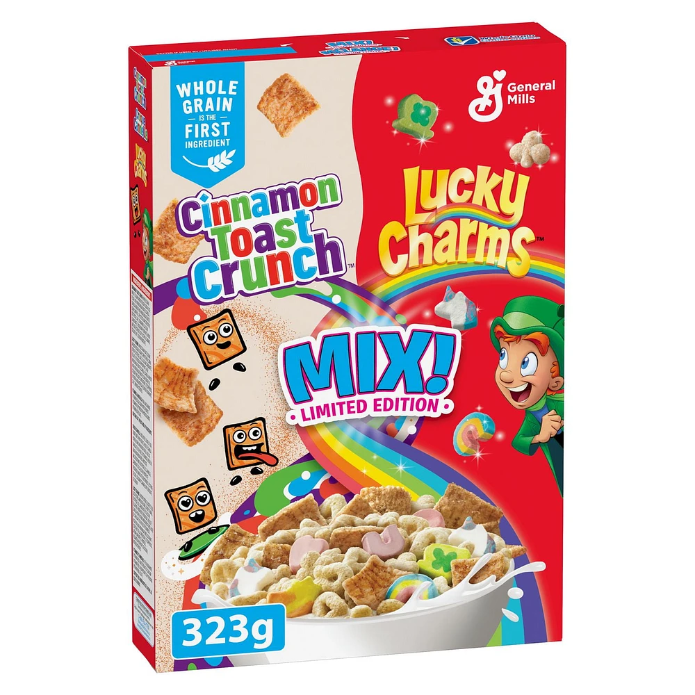 Cinnamon Toast Crunch and Lucky Charms Mix! Limited Edition Cereal