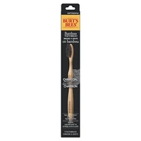 Brosse à dents en bambou Burt’s Bees avec soies imprégnées de charbon 1 unité