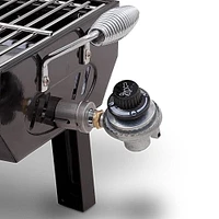 1-Burner Portable Propane Gas Grill in Stainless Steel