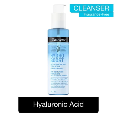 Neutrogena Hydro Boost Hydrating Cleansing Gel - Hyaluronic Acid - Makeup Remover, Facial Cleanser - Fragrance Free