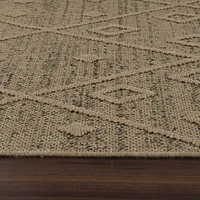 Tapis d'interieur exterieur abstrait Rug Branch Hogar, marron beige, bohème - Salon, chambre, salle a manger et cuisine