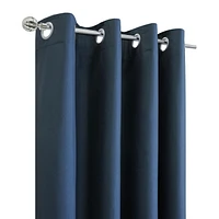 Loft Living Augustow Blackout Grommet Single Curtain Panel 52 x in Navy