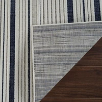 Rug Branch Maise Abstract Indoor Outdoor Area Rug, Cream Blue, Modern - Entryway, Hallway, Bathroom, and Kitchen