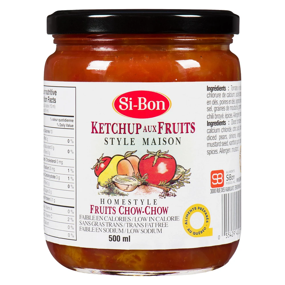 Si-Bon Ketchup aux Fruits Style Maison Ketchup aux Fruits Style Maison