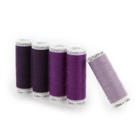 Fil tout usage Gutermann 120 à 100 % polyester paquet de 5 à gradient de couleur