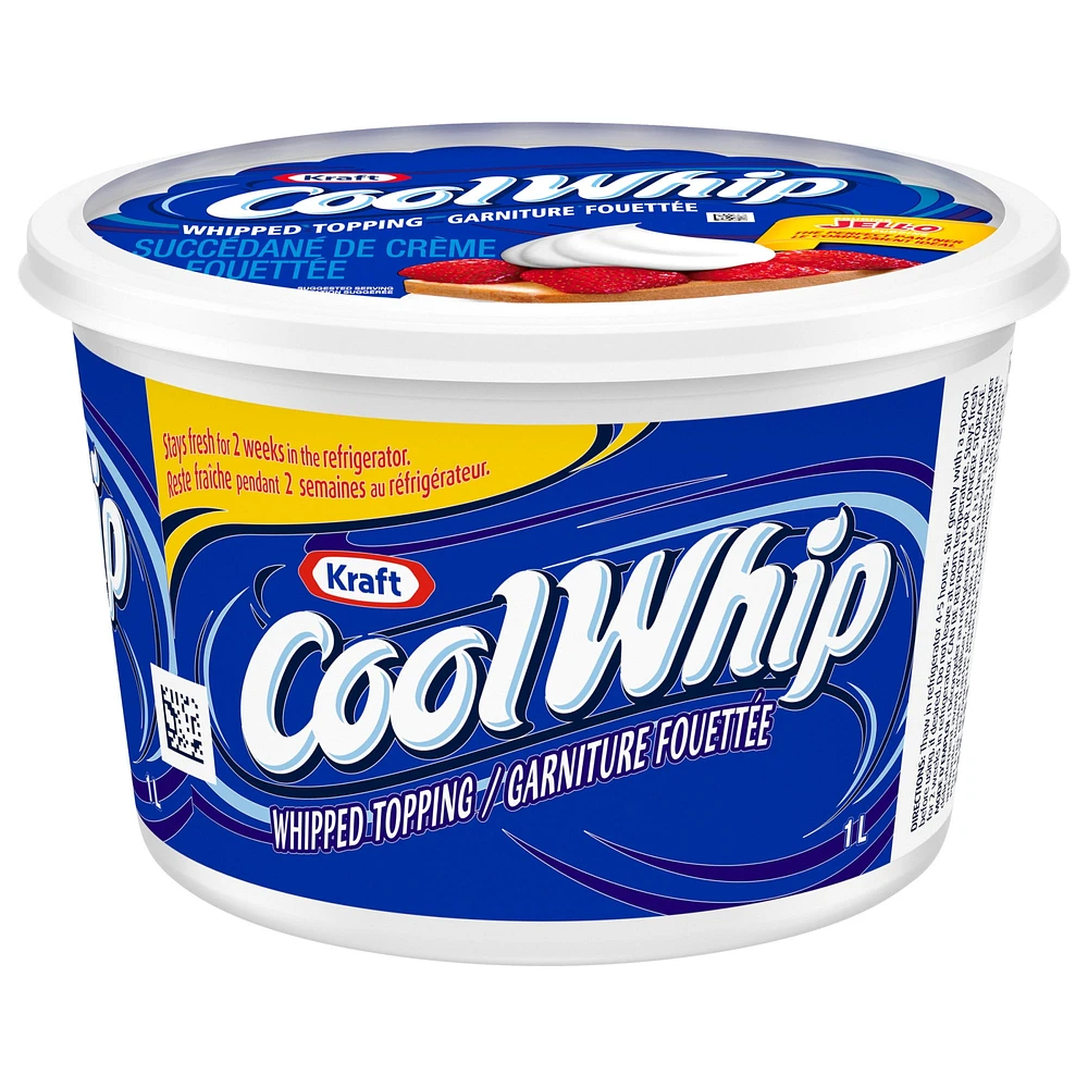 Cool Whip Original Frozen Whipped Topping, 1 L Tub, 1L