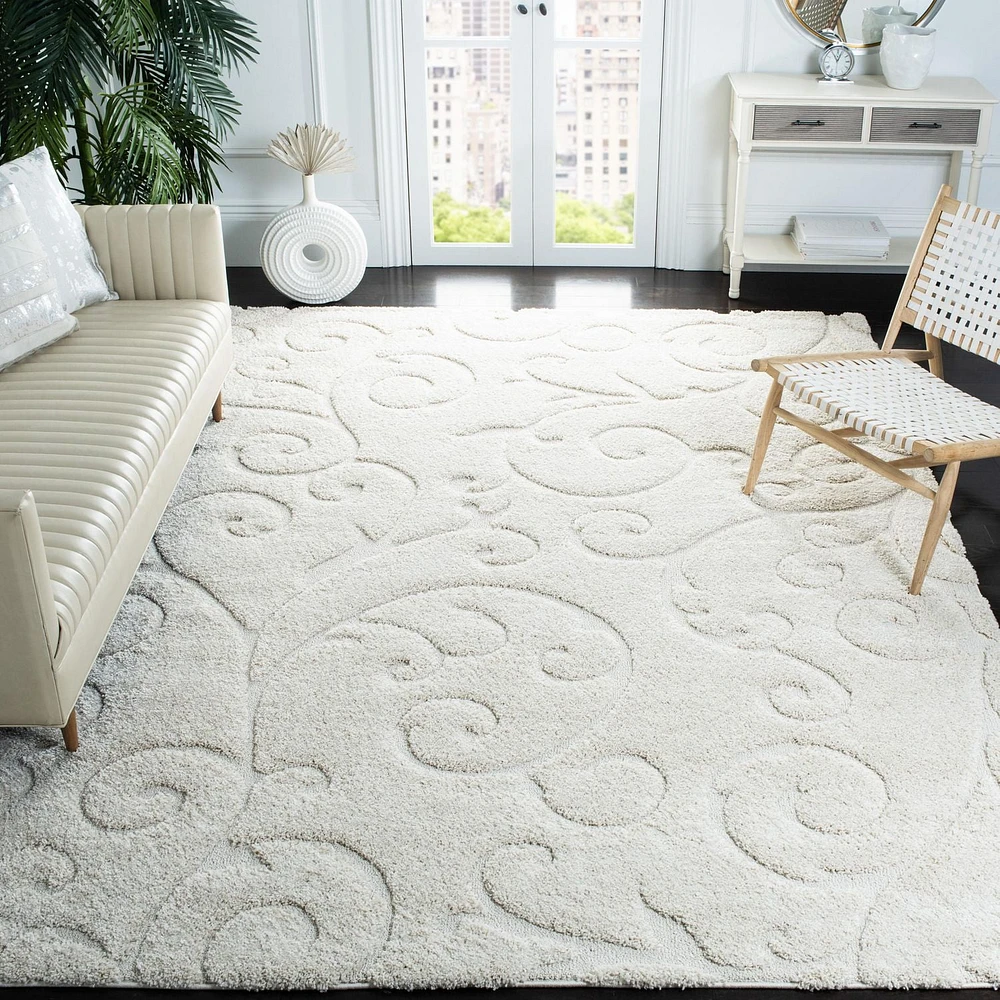 SAFAVIEH Florida Douglas Tapis Vignes Florales Shag