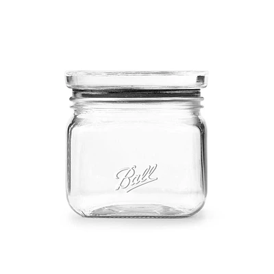 Ball Stack & Store Quart Jar, Glass Storage Jar, 4 Cups, 32oz, Super Wide
