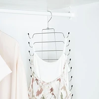 MAINSTAYS 2 Pieces Chrome Cami Hangers, Folding Tank Top & Bra Hanger for adult, Heavy Duty Metal, Space Saving