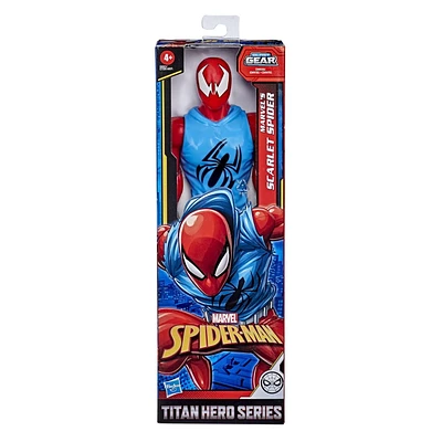 Marvel Spider-Man: Titan Hero Series Blast Gear figurine de super-héros Marvel's Scarlet Spider de 30 cm, jouet pour enfants à partir de 4 ans