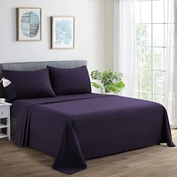Ensemble de literie Marina Decoration 600 fils ultra doux en coton percale à fibres longues, toutes saisons, avec taie d'oreiller, pour hôtel standard