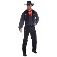 Ensemble de Déguisement Gilet et Chaps de Cow-boy pour homme