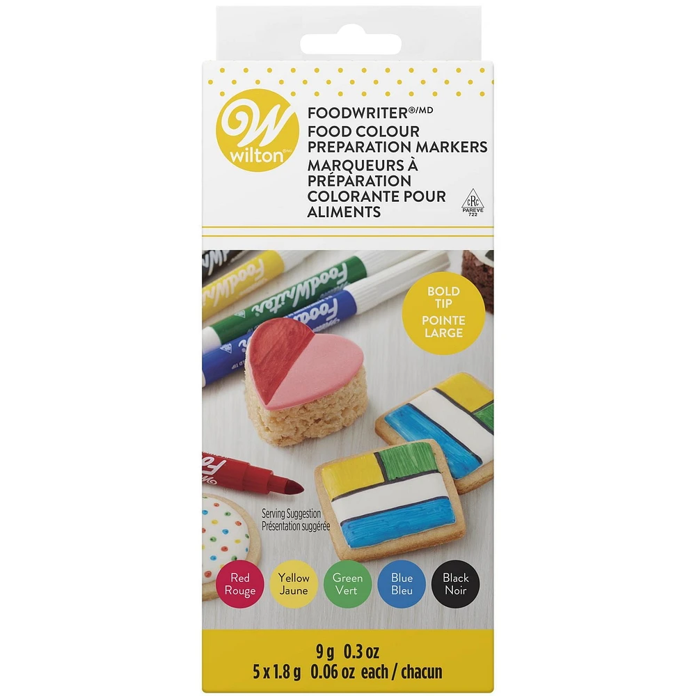 Wilton marqueurs comestible de couleurs primaires Foodwriter