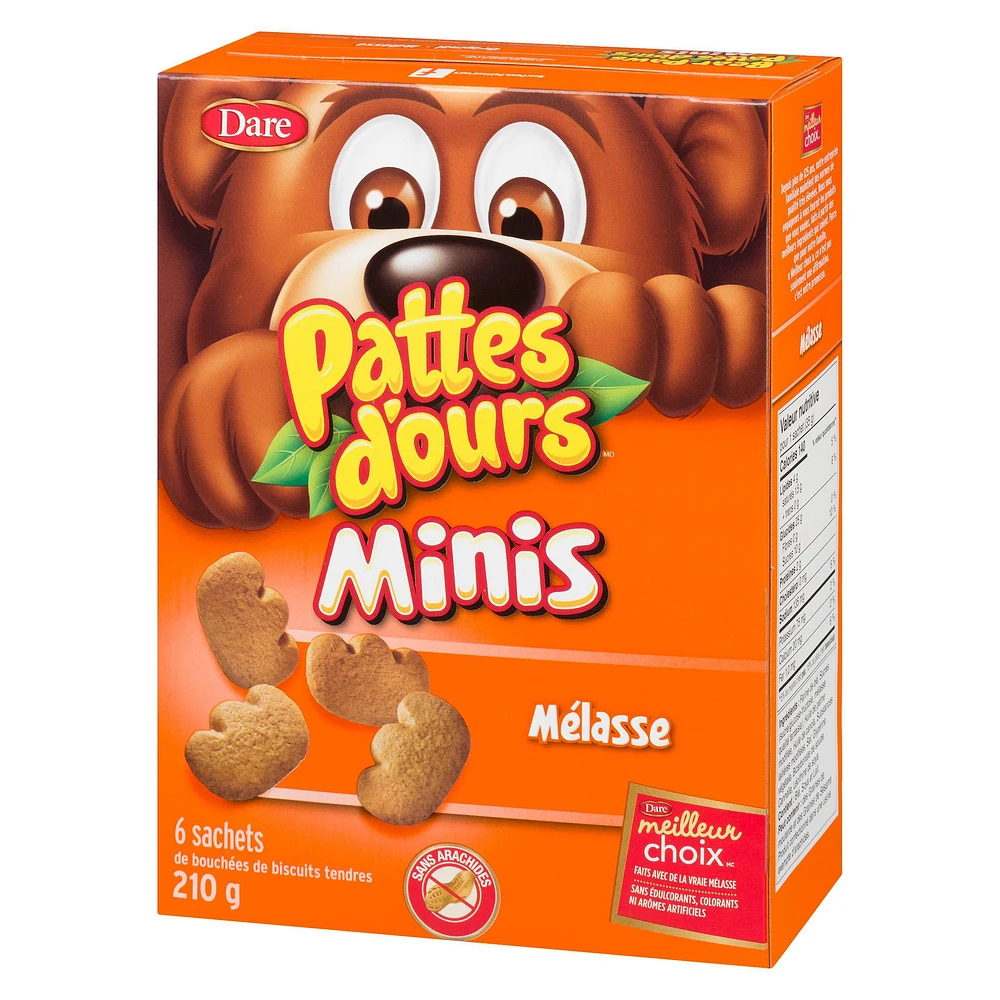 Bear Paws Minis Original Cookies, Dare, Pack of 6, 210 g