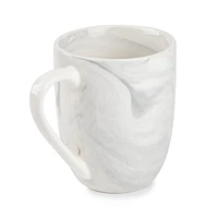 Thyme & Table Grey Marble Stoneware Coffee Mug, 15 fl oz, Made of Stoneware