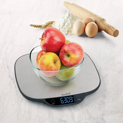 AccuChef High Capacity 33lb (15 kg) Digital Kitchen Scale, Wide Platform, Model 2345, High Capacity