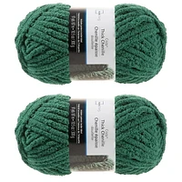 MAINSTAYS 2 PACK FOREST GREEN THICK YARN