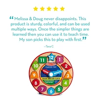 Melissa & Doug Shape Sorting Clock - Wooden Educational Toy