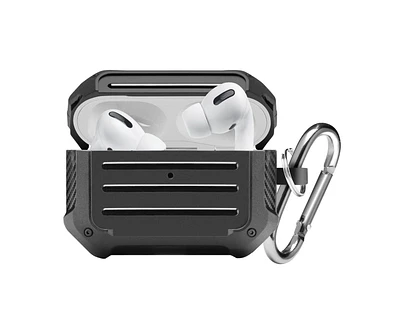 onn.  Rugged Case for 1st Generation AirPods Pro, Attached Carry Hook