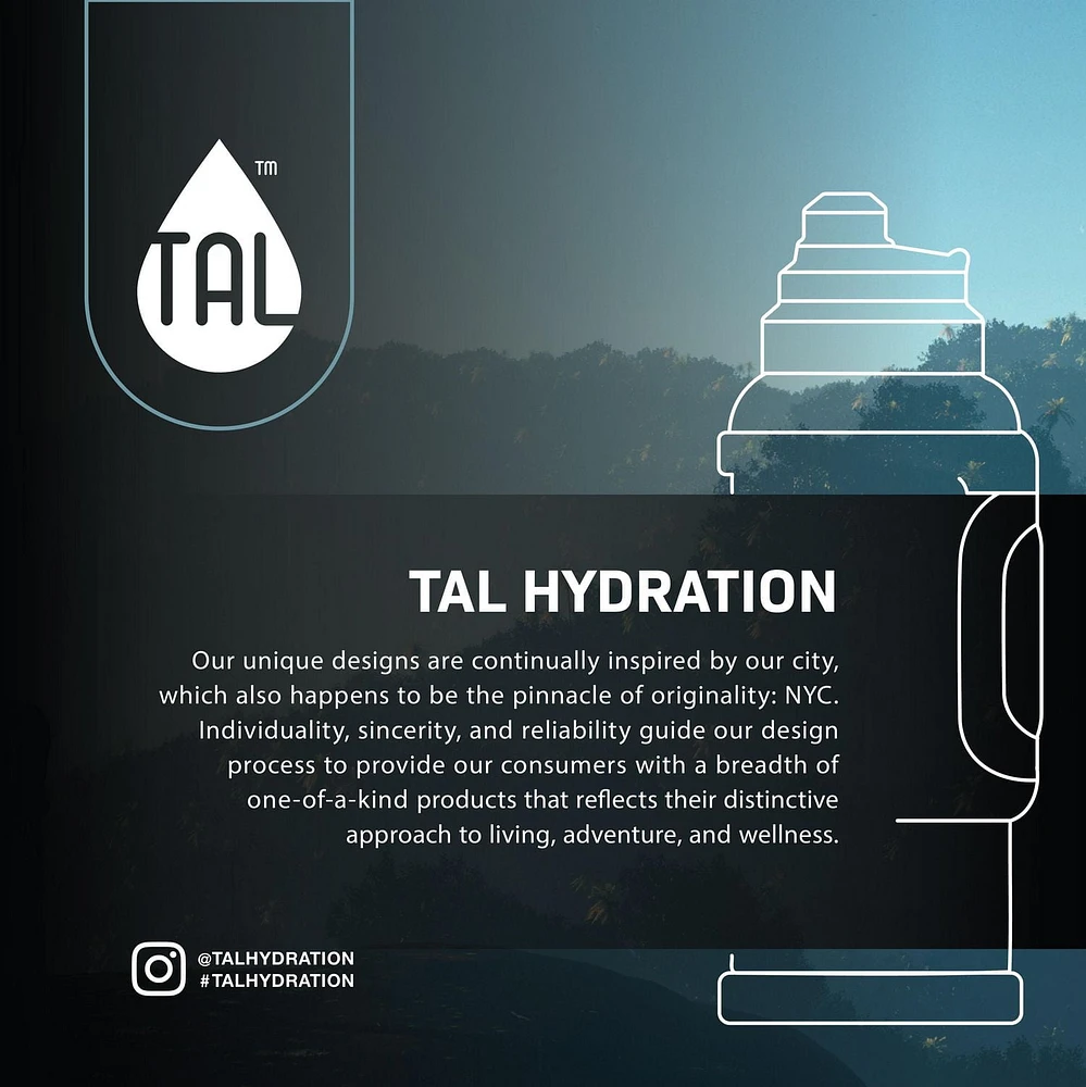 TAL Bouteille d'eau Zeus en acier inoxydable, 3 L, vert