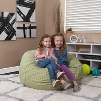 Oversized Green Dot Bean Bag Chair
