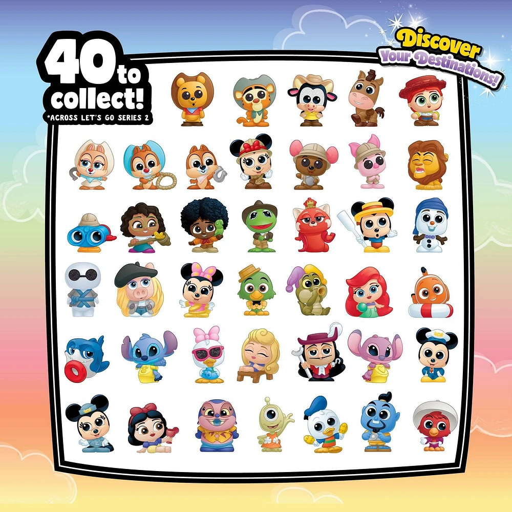 Disney Doorables NEW Let’s Go Around the World Figure Peek Series 2, Collectible Blind Bag Figures, Styles May Vary, Doorables Let’s Go Figure Peek Series 2