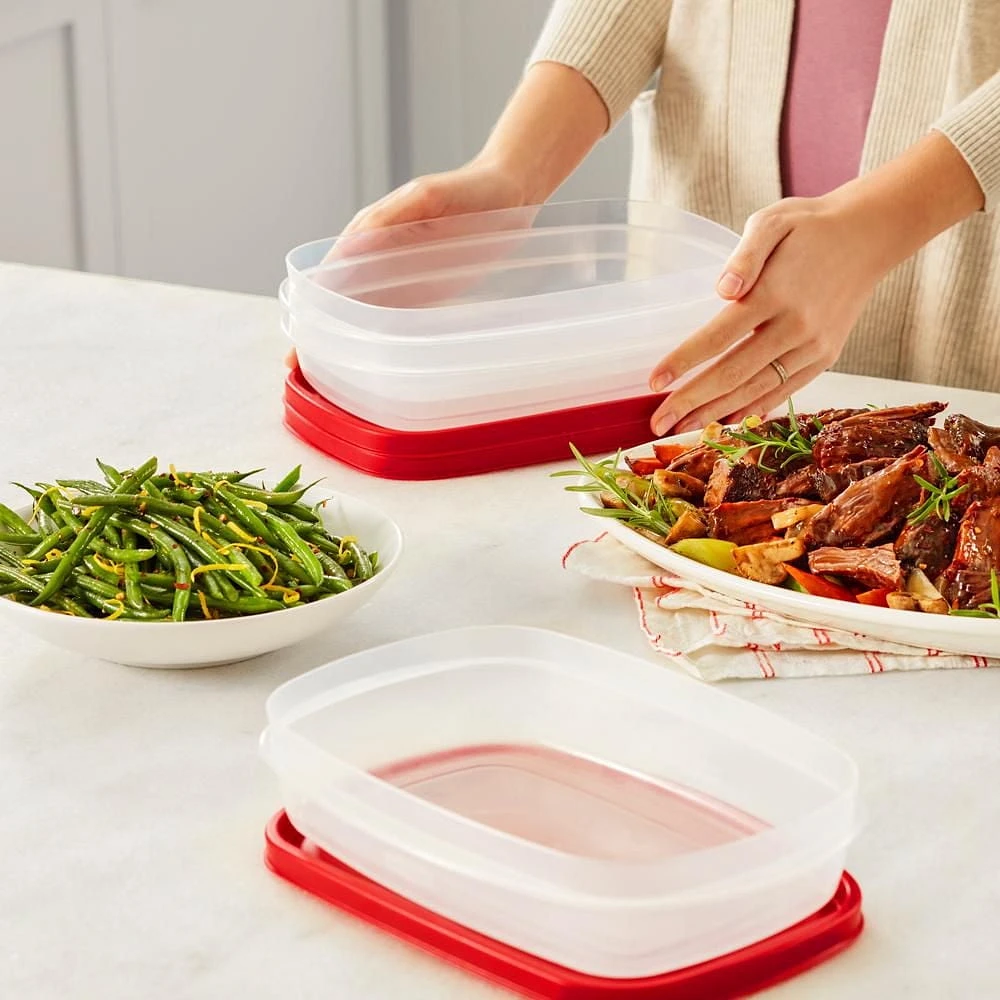 Contenants de conservation des aliments Rubbermaid avec couvercles EasyFindLids, ensemble de 40 pièces Tailles assorties