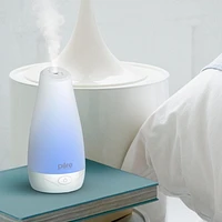 Diffuseur d'huiles essentielles Pure Enrichment PureSpa – Diffuseur d'aromathérapie à ultrasons compact, désodorisant d'air naturel, réservoir d'eau de 100 ml et lumière d'ambiance en option – Dure ju