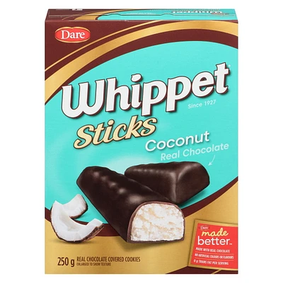 Whippet bâtonnets noix de coco, Dare 250g
