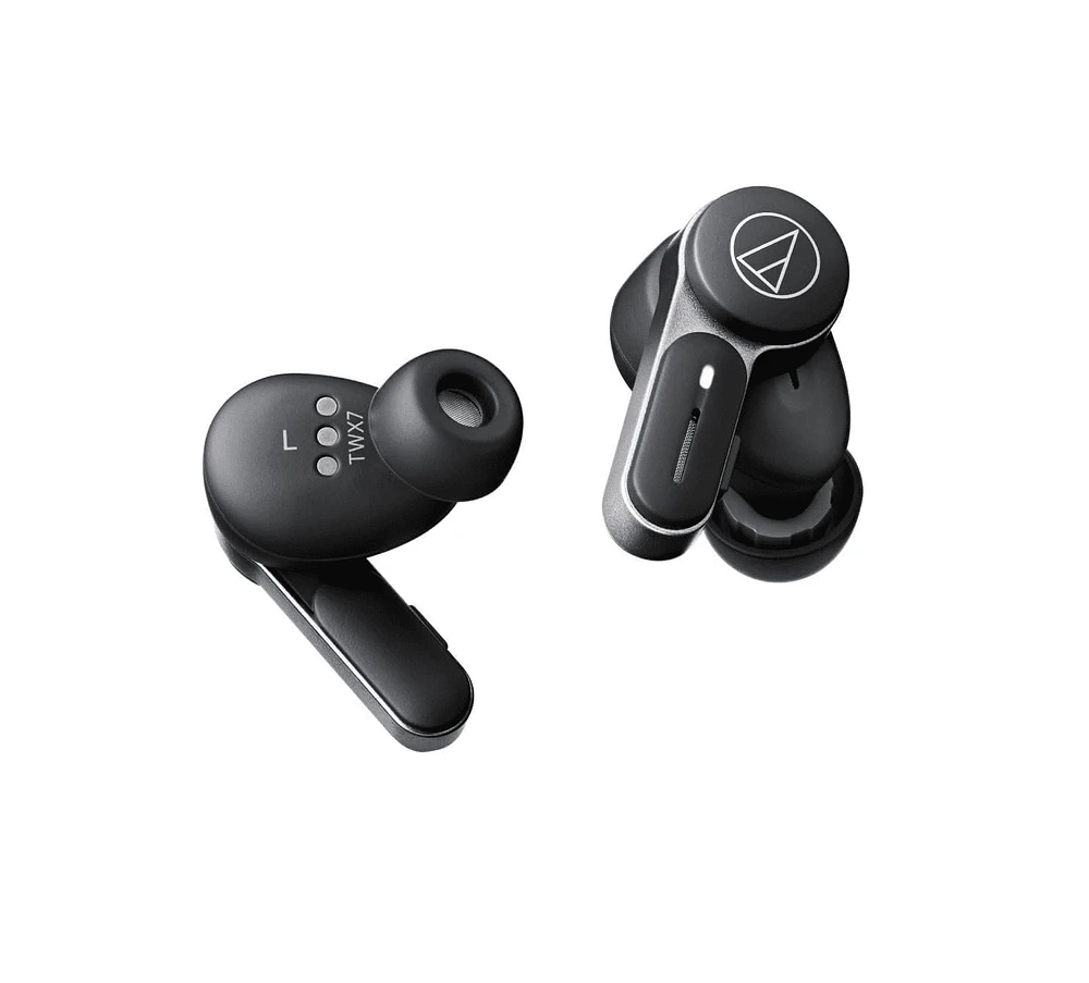 Audio-Technica ATH-TWX7 Truly Wireless Earbuds, Black