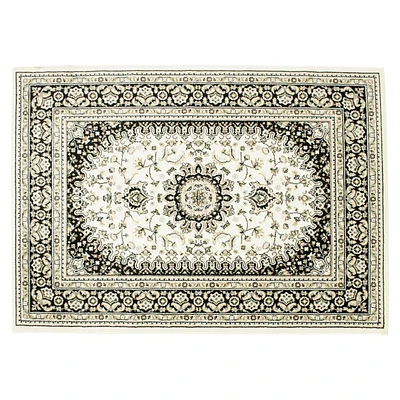 hometrends Algoma Black & Beige Area Rug