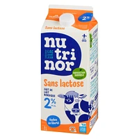 2L lactose free milk 2% Nutrinor, Made with Nordic milk