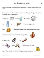 Activités reproductibles en français pour la classe de FLS sur les vêtements