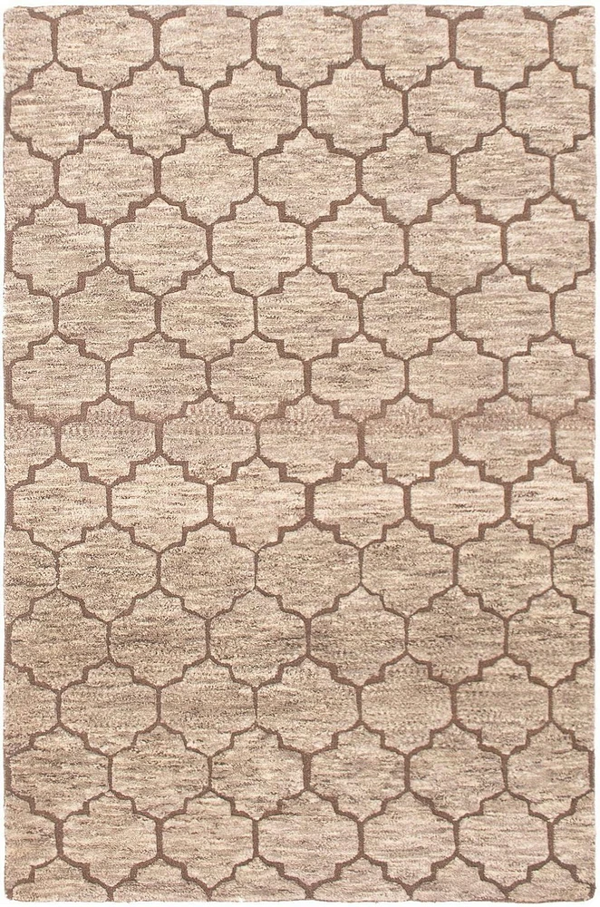 ECARPETGALLERY 5'3" x 7'11" Moroccan Tangier Hand-knotted Area Rug for Living Room, Dining Room and Bedroom in Grey
