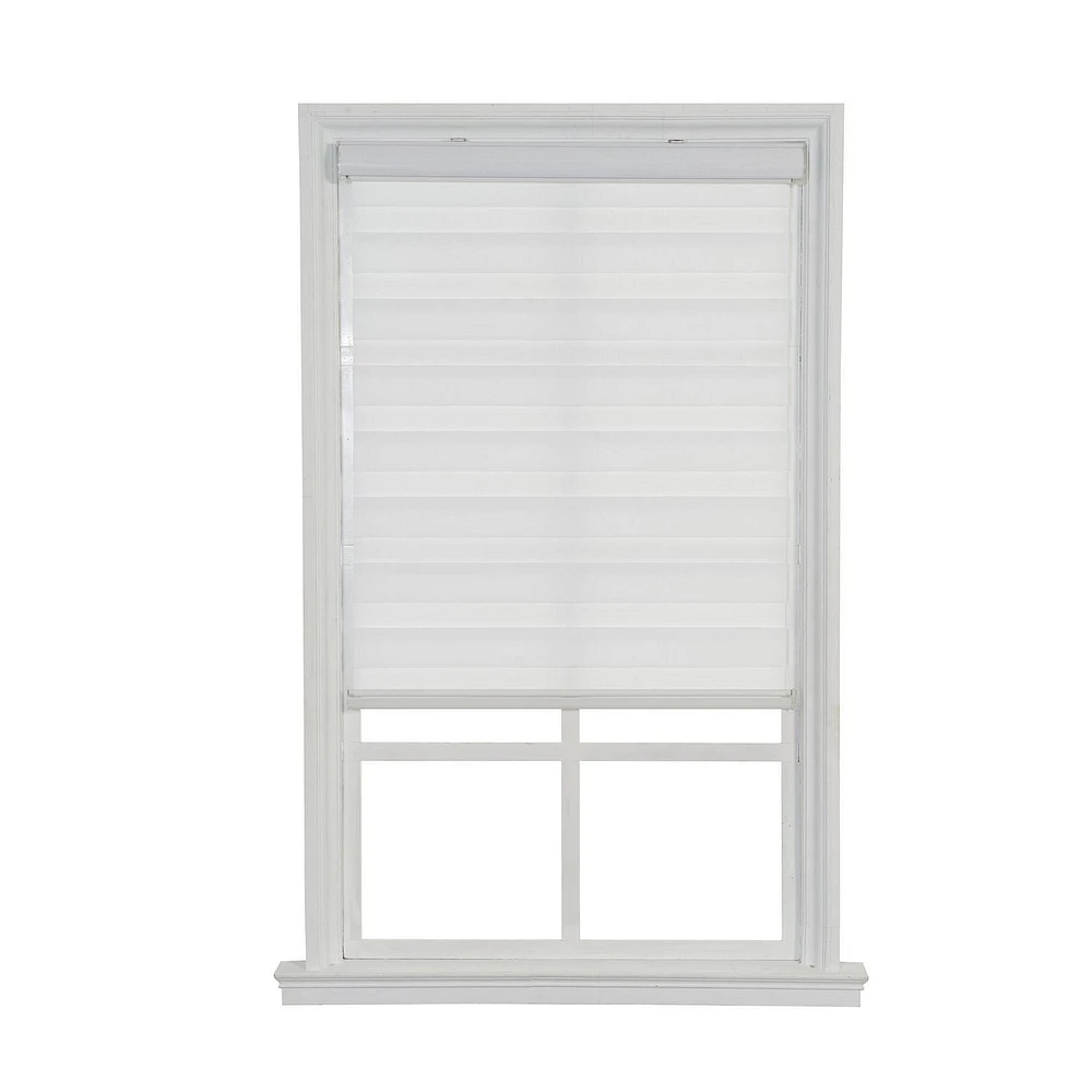 Store zébré filtrant la lumière à enroulement automatique sans cordon de hometrends Conception épurée sans cordon
