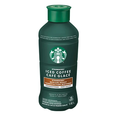 Starbucks Café Glacé Torréfaction Moyenne Sans Sucre 1.42 L, Bouteille 1.42L