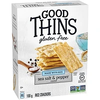 Good Thins, Sea Salt & Pepper, Gluten Free Rice Crackers, 100 g