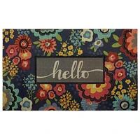 Mainstays Accueil Floral 18x30 Paillasson Tapis d’entrée Flo Hello