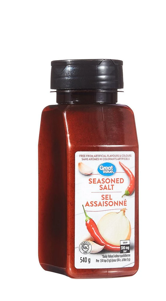 Sel assaisonné Great Value 540g