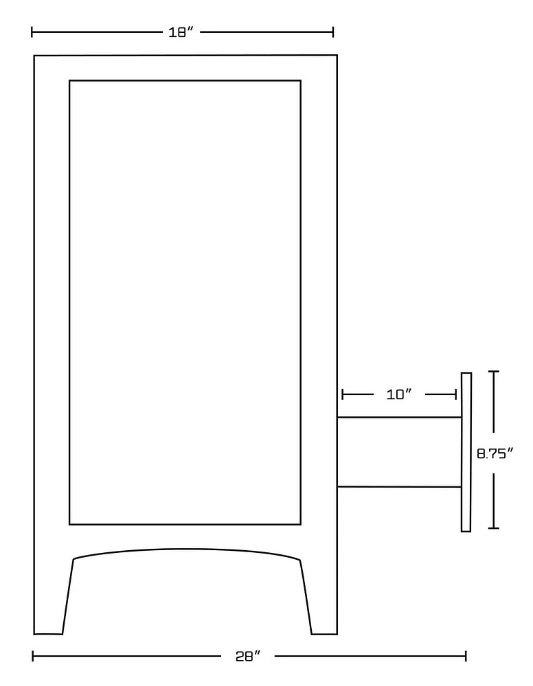 Imaginations Américaines  34.5 pouces W Vanity Base Blanc