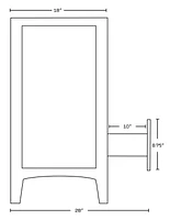 Imaginations Américaines  34.5 pouces W Vanity Base Blanc