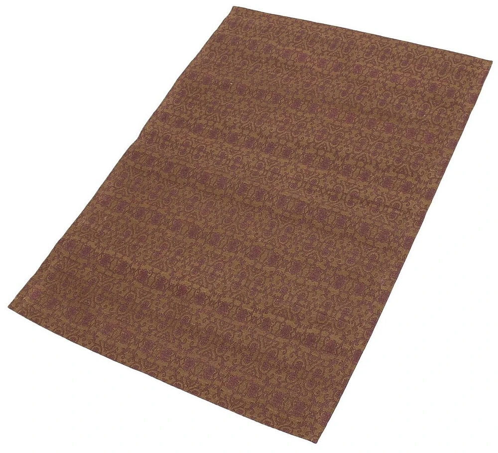 ECARPETGALLERY 4'7" x 6'8" Transitional Collage Handmade Area Rug for Living Room, Dining Room and Bedroom in Brown