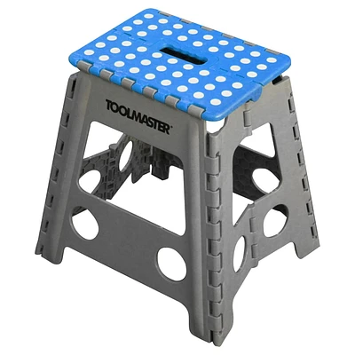 ToolMaster 2pk folding step stool. One large step stool and one small step stool.