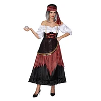 COSTUME DE BUCCANNER DE FEMME D’HALLOWEEN