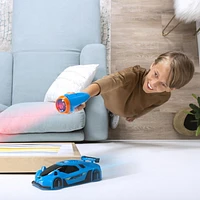 Air Hogs, Zero Gravity Laser, Laser-Guided Wall Racer, Wall Climbing Remote Control Race Car, Blue