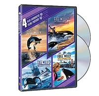 4 Film Favorites: Free Willy Collection - Free Willy / Free Willy 2: The Adventure Home / Free Willy 3: The Rescue / Free Willy: Escape From Pirate's Cove (Bilingual)