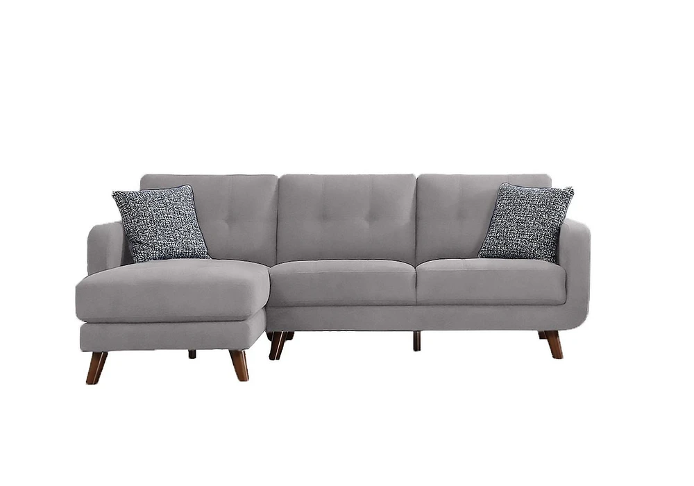 Topline Home Furnishings Sectionnel à 2 pièces avec chaise gauche