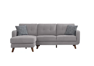 Topline Home Furnishings Sectionnel à 2 pièces avec chaise gauche
